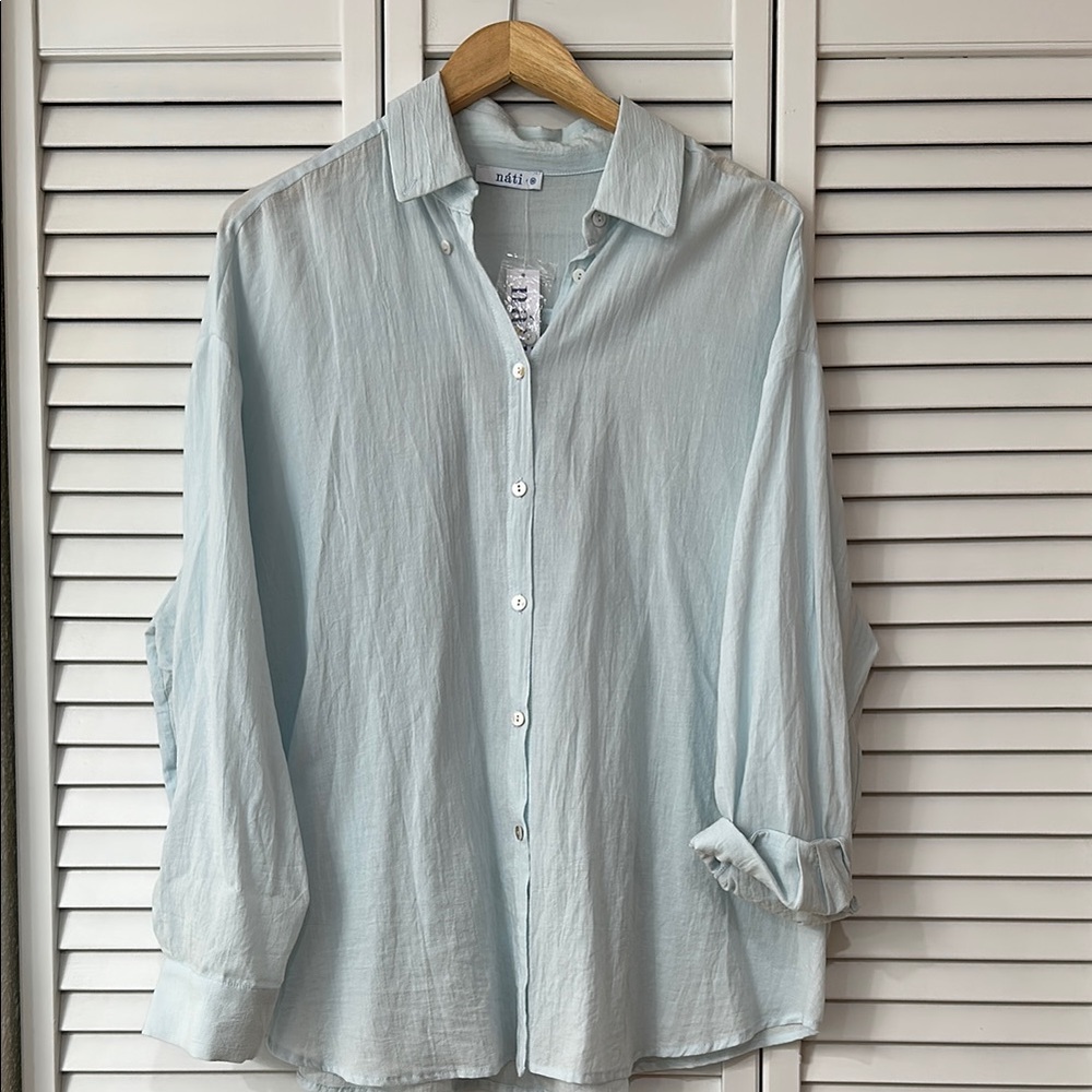 Nati Boutique Button Down Shirt NWT